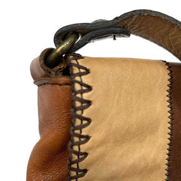 Patricia Nash Patchwork Armeno Leather Messenger Crossbody. - Picture 9 of 9